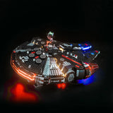Ensemble d'éclairage LED pour LEGO Star Wars : Le Faucon Noir (75389) avec télécommande