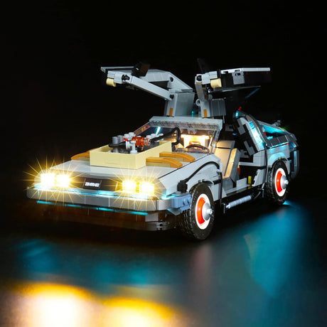 BrickBling LED Licht Set für LEGO Zurück in die Zukunft: DeLorean - Die Zeitmaschine (10300) inkl. Fernbedienung P33303