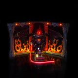 Ensemble d'éclairage LED pour serre-livres LEGO Le Seigneur des Anneaux : Balrog™ (10367) avec télécommande