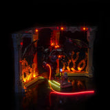 Ensemble d'éclairage LED pour serre-livres LEGO Le Seigneur des Anneaux : Balrog™ (10367) avec télécommande