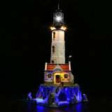 Ensemble d'éclairage LED pour le phare motorisé LEGO (21335) avec télécommande
