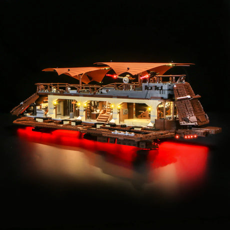 BrickBling LED Licht Set für LEGO Star Wars: Jabbas Segelbarke (75397) inkl. Fernbedienung P75602