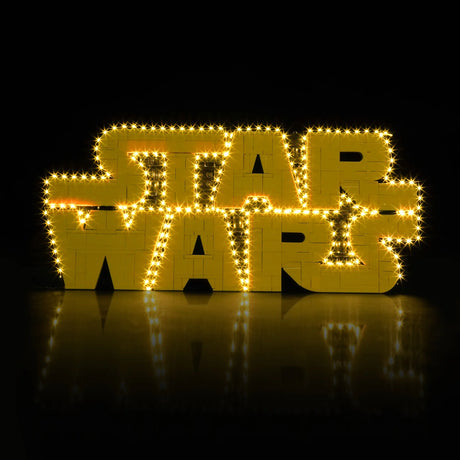 BrickBling LED Licht Set für LEGO Star Wars Logo aus LEGO Steinen (75407) P94401