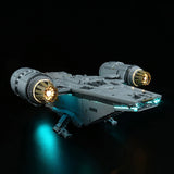 Ensemble d'éclairage LED pour LEGO Star Wars : Le Razor Crest (75331) avec télécommande