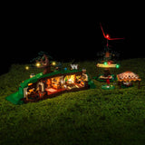 LED Licht Set für LEGO Der Herr der Ringe: Das Auenland (10354) inkl. Fernbedienung