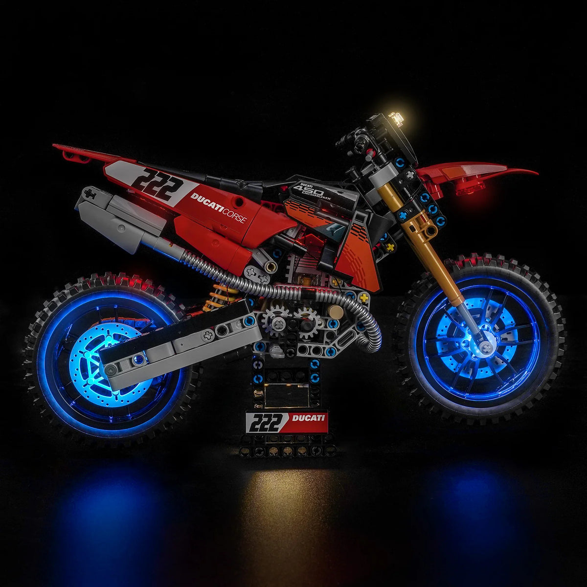 LED Licht Set für LEGO Ducati Desmo450 MX Factory Motorrad (42238)