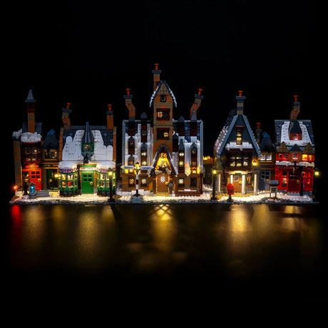 BrickBling Ensemble d'éclairage LED pour LEGO Harry Potter : Le village de Pré-au-Lard - Édition Collector (76457) avec télécommande P98202