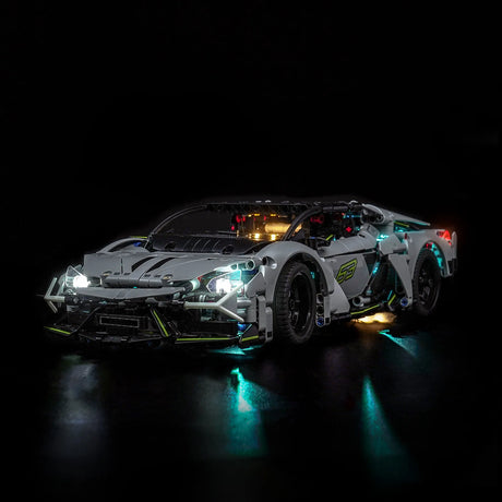 BrickBling LED Licht Set für LEGO Lamborghini Revuelto Supersportwagen (42214) inkl. Fernbedienung P100102