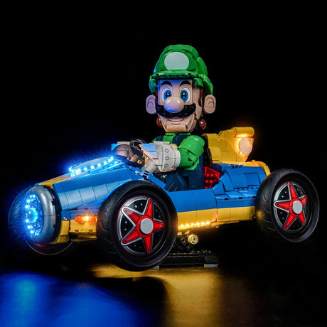 BrickBling LED Licht Set für LEGO Mario Kart™: Luigi & Turboflitzer (72050) inkl. Fernbedienung P112802