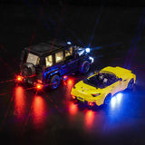 Kit d'éclairage LED pour LEGO Mercedes-AMG G 63 et Mercedes-AMG SL 63 (76924)