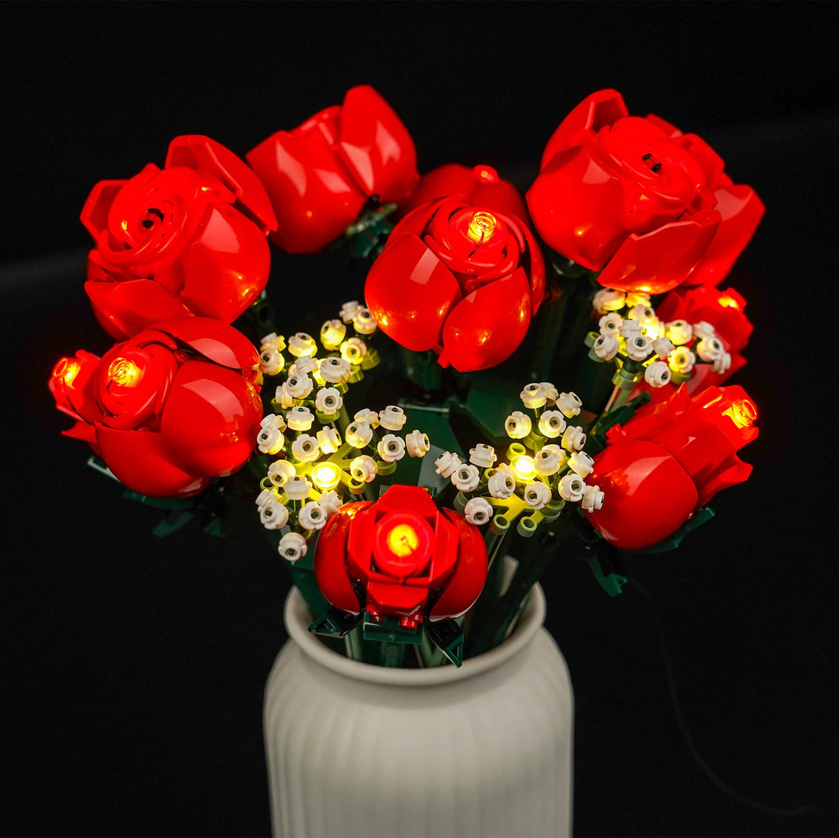 Ensemble de lumières LED pour bouquet de roses LEGO (10328)