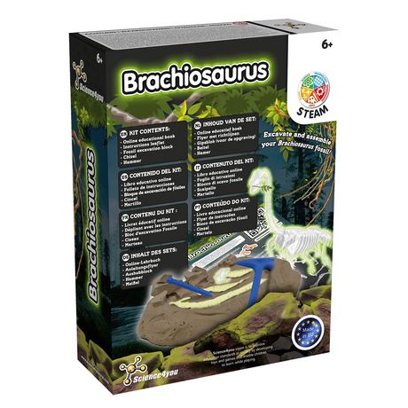 Kit de fouilles Brachiosaurus lumineux