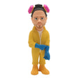 Jesse Pinkman Vinylfigur in gelbem Schutzanzug mit blauen Handschuhen und Atemschutzmaske