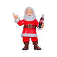Weihnachtsmann-Figur mit Coca-Cola-Flasche