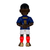 Rueckansicht einer Dembele Spielfigur im blauen Trikot mit Nummer 11 und weissen Shorts