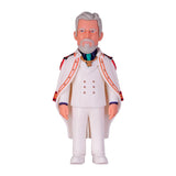 Sammelfigur eines Mannes mit grauem Bart in weißer Uniform mit Umhang
