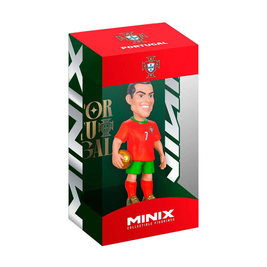 Minix Sammelfigur von Cristiano Ronaldo in der Verpackung