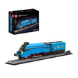 Mould King Dampflokomotive A4 4468 Mallard Klemmbausteine Set 12050 – blaue LNER-Lok mit Schienen und 1399 Teilen