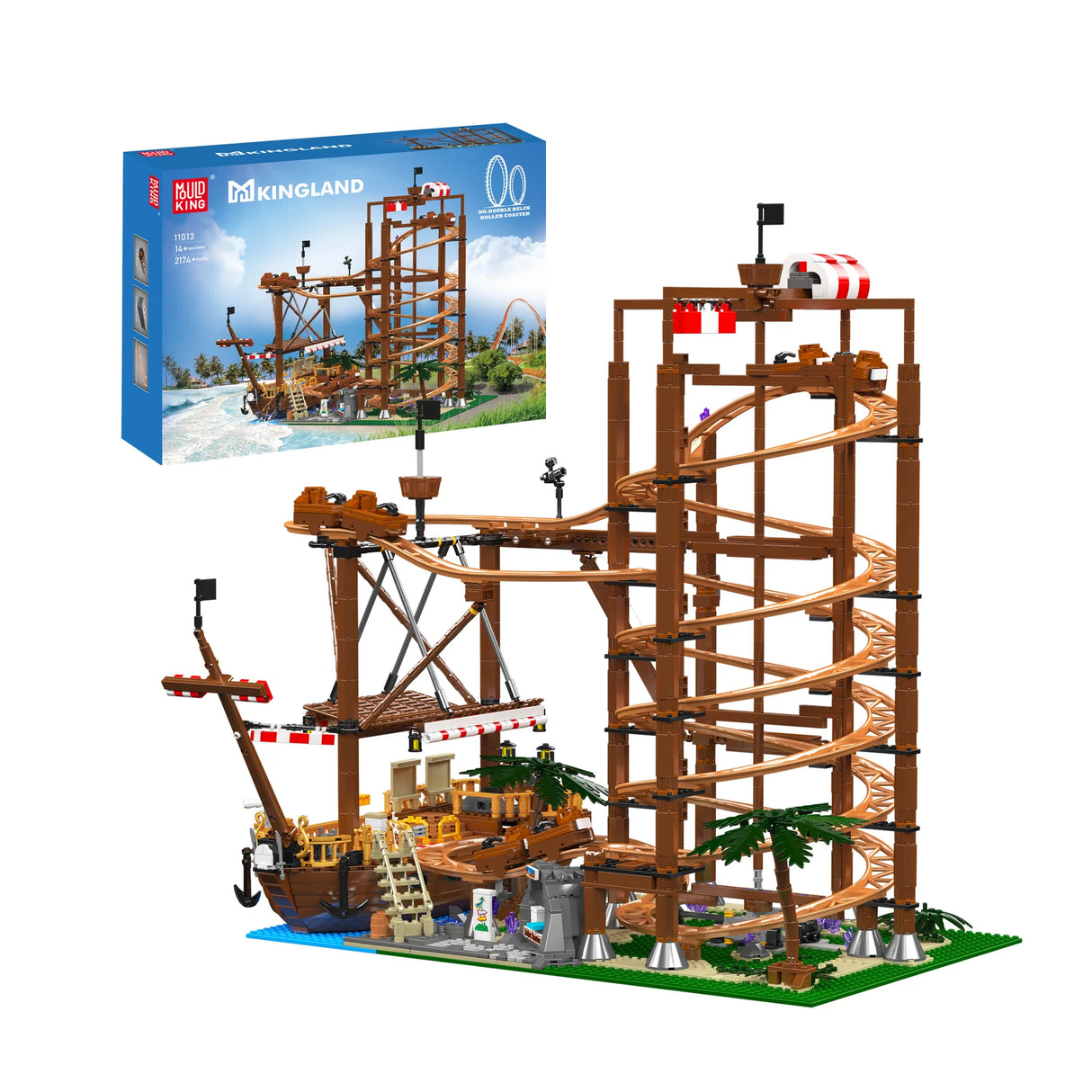Montagnes russes à double hélice (électriques) - Blocs de construction