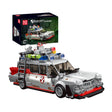 Mould King Geisterjäger-Bus Klemmbausteine Set 10021 – weiß-roter Einsatzwagen mit Dachausrüstung und 636 Teilen