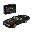 Mould King Muscle Car Firebird Cabrio Klemmbausteine Set 10029 – schwarzes Cabrio mit goldenem Vogel-Motiv und 1579 Teilen