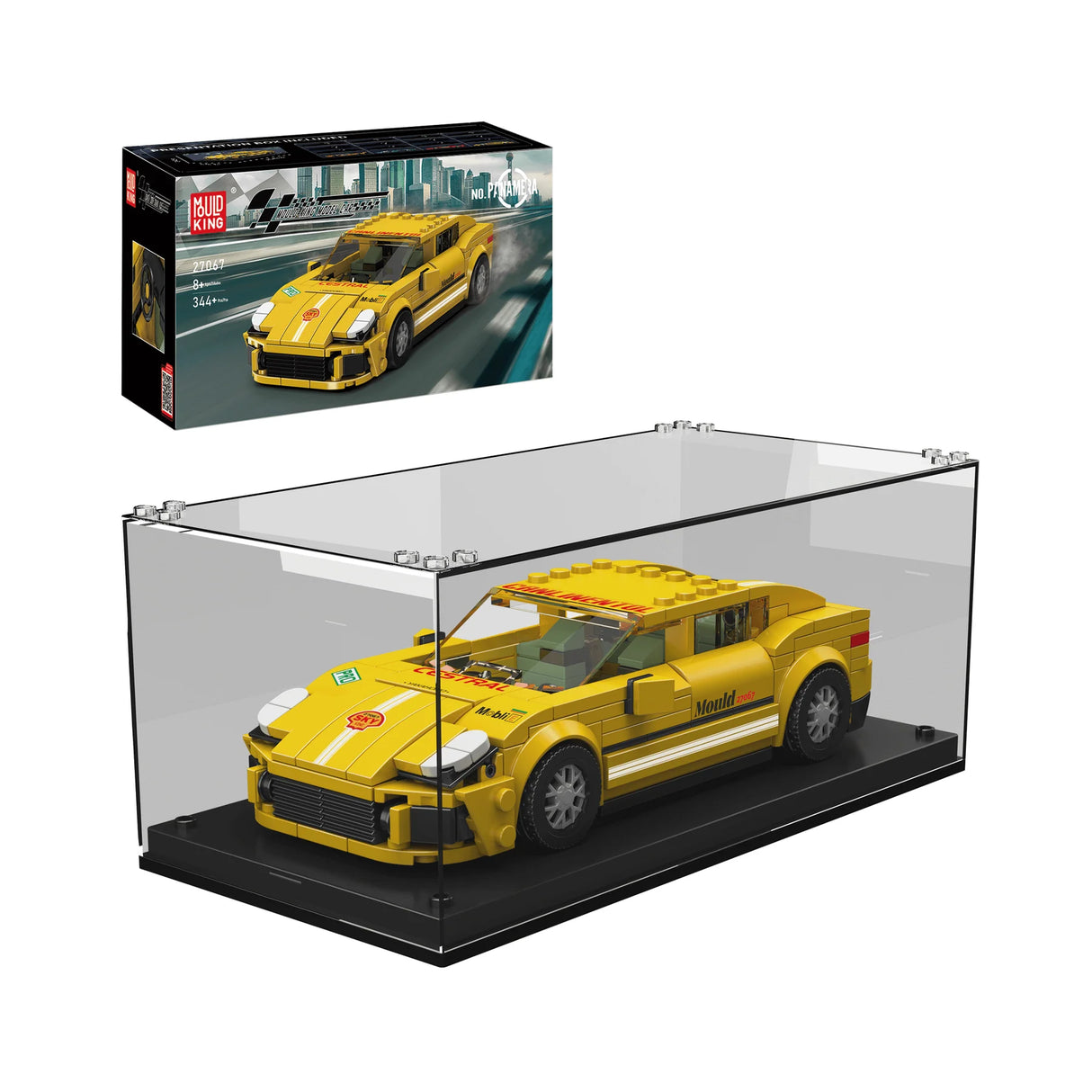 Voiture de course Panam avec exposition - blocs de construction