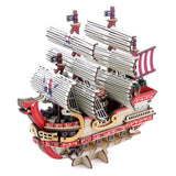 One Piece - La Force Rouge des Pirates aux Cheveux Rouges - Maquette en bois