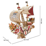 One Piece Thousand Sunny 3D Holzpuzzle mit Maßen