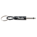 Pluginz Fender Guitar Plug Schlüsselanhänger schwarz mit Fender-Logo in Seitenansicht