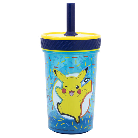 Stor Pokémon "Pikachu" - Drop Safe - Auslaufsicherer Becher mit Silikonstrohhalm (370 ml) ST-08087