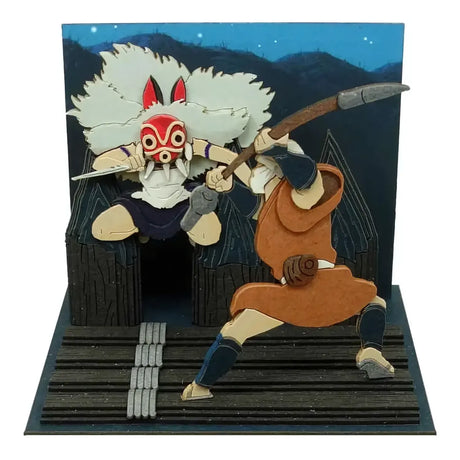 Princesse Mononoké - San au combat - Coffret d'art en papier