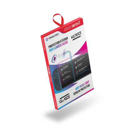 Oniverse Protection d'écran Switch 2™ avec filtre de lumière bleue - Accessoire de jeu ONISPAB-SWI2