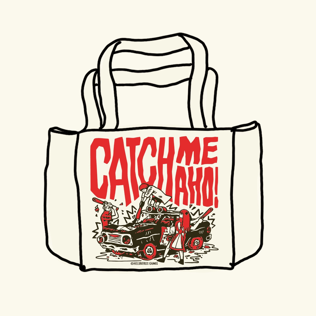Sac fourre-tout « Attrape-moi, Aho ! »