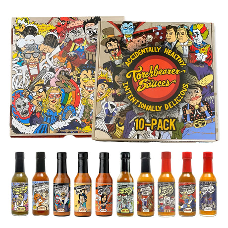 Torchbearer Sauce Ultimate 10er-Pack (10 x 148 ml) - Scharfe Sauce TBS-US10148