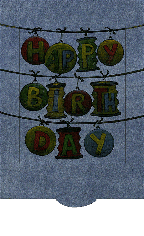 Bärenpresse Lanternes - carte d'anniversaire CUSM137